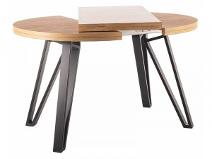 Masa extensibila Galaxy stejar artizan/negru – L100-168 cm - Img 4