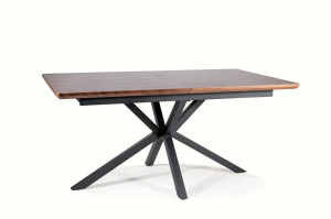 Masa extensibila Logan nuc/negru - L160-200 x l90 x h75 cm - Img 1