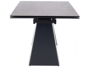 Masa extensibila Salvadore Ceramic gri ANTHRACITE/negru mat L160-240 cm - Img 5