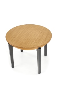 Masa rotunda extensibila Sorbus stejar-grafit - L 100-200 x l 100 x h 77 cm - Img 14