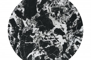 Masa rotunda Manuel marmura neagra/negru - ø120/h77 cm - Img 2