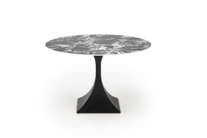 Masa rotunda Manuel marmura neagra/negru - ø120/h77 cm - Img 3