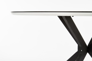 Masa rotunda MDF + sticla + metal Avelar - d 120 x h 76 cm - Img 10