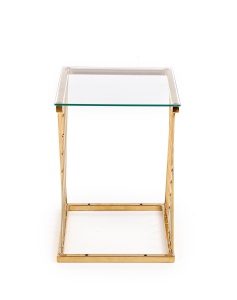 Masuta de cafea Nancy transparent/auriu L45 cm - Img 3