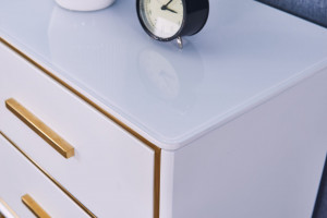 Noptieră Laval alb/gold – H60,5 cm - Img 4