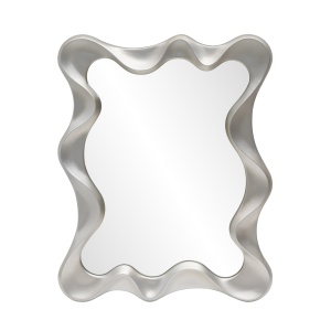 Oglinda Deco argintiu antic H90 cm