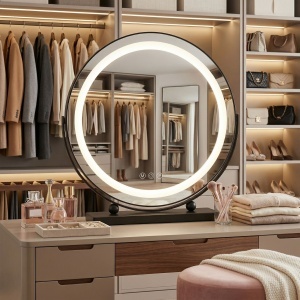 Oglindă LED MAKE-UP Black 40 cm - Img 4