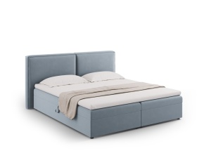 Pat boxspring Arendal 140x200 cm catifea - Img 13