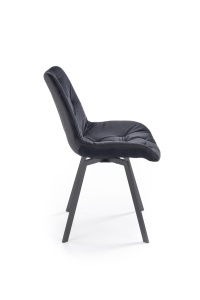 Scaun catifea K519 velvet negru - Img 9