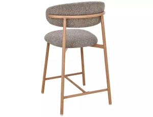 Scaun de bar Elton H-2 Noelle cappuccino 256 / stejar - Img 5