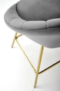 Scaun de bar H112 velvet gri - Img 10