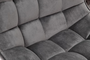Scaun de bar H95 velvet gri - Img 14