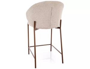 Scaun de bar Kioto H-2 bej deschis 255 / nuc - Img 3