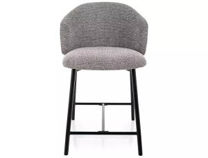 Scaun de bar Osaka H-2 gri 254 / negru mat