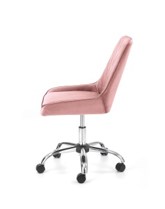 Scaun de birou Rico velvet roz H91 cm - Img 11