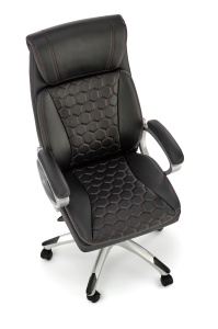 Scaun de birou Thomas piele ecologica negru H122 cm - Img 10