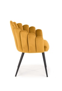 Scaun K410 velvet mustariu – H85 - Img 12