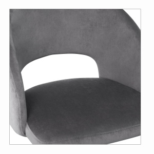 Scaun K455 Velvet Gri – H77 - Img 10