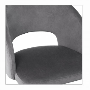 Scaun K455 Velvet Gri – H77 - Img 4