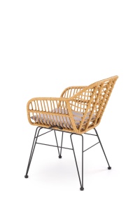Scaun rattan K541 natur/gri - Img 5