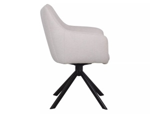 Scaun rotativ Azalia velvet bej deschis Blu30 - Img 5