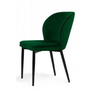 Scaun tapitat Aine verde/negru h87 cm
