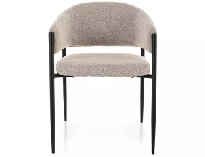 Scaun tapițat Akita 231 bej / negru mat