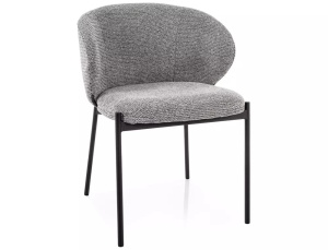 Scaun tapițat Kioto 254 gri / negru mat - Img 3