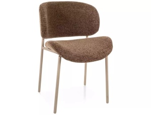 Scaun tapițat Kiso Noelle cappuccino 45 / cașmir - Img 4