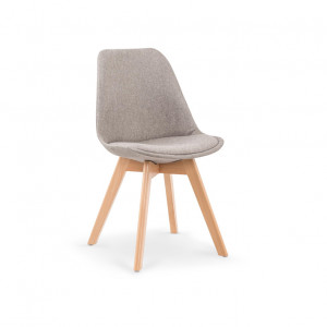 Scaun textil K303 gri deschis - H 83 cm - Img 1