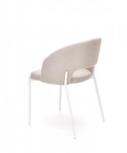 Scaun textil K486 bej-alb - H 77 cm - Img 4