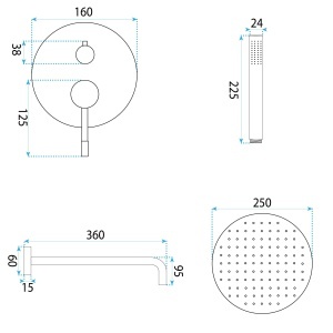 Set de dus incastrat Rea Lungo Diamond Copper + BOX - Img 7