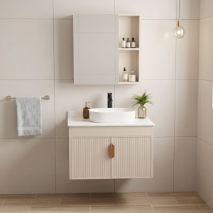 Set de mobilier de baie cu blat Modo 60cm Beige