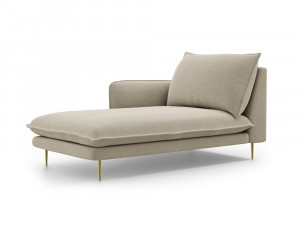 Sezlong tapitat Vienna picioare gold – L170 x l110 x h95 - Img 3