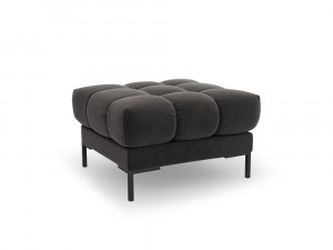 Taburet tapitat Bali velvet/picioare negre – L60 x l60 x h41 - Img 10