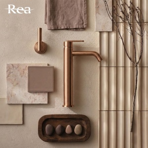 Baterie pentru baie Rea Ontario Brush Copper - Img 4