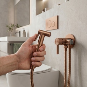 Baterie pentru bideu Rea Foster Brush Copper - Img 3
