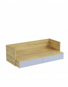 Birou modular Mobius S2 natur/albastru – H38 - Img 2