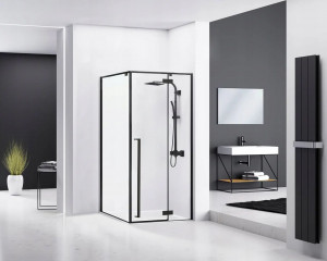 Cabina dus Fargo negru - 80x100 cm - Img 5