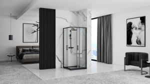 Cabina dus Punto negru - 80x80 cm - Img 5