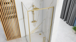 Cabina dus REA Rapid Swing Brush Gold - Img 5