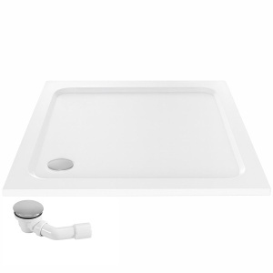 Cada pentru dus din acril Rea Belmond White 90x90 - Img 3
