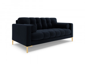 Canapea Bali 2 locuri velvet/picioare gold – L152 x l92 x h75 - Img 14