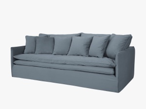 Canapea Boho catifea cu husa detasabila L223 cm - Img 7