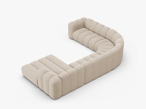 Canapea panoramica Lupine boucle Baloo L370 cm - Img 4