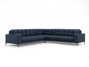 Coltar 6 locuri Bali tapitat/picioare negre – L256 x l256 x h75 - Img 5