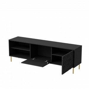 Comoda Bullet RTV-1 L180 cm negru/auriu - Img 11