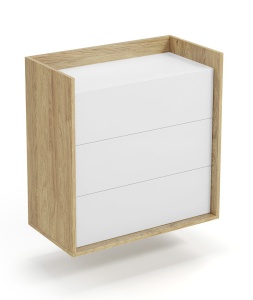 Comoda modulară Mobius S3 natur/alb - H83 - Img 5