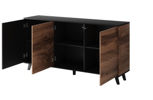 Comoda Random KM1 stejar wotan/negru - L160 x A40 x h82 cm - Img 10