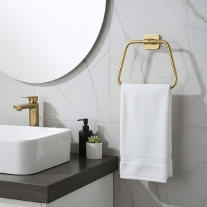 Cuier de baie 5910 Nico Brush Gold - Img 4